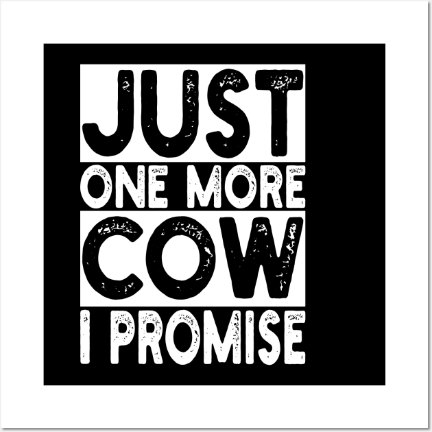 just one more cow i promise Wall Art by mdr design